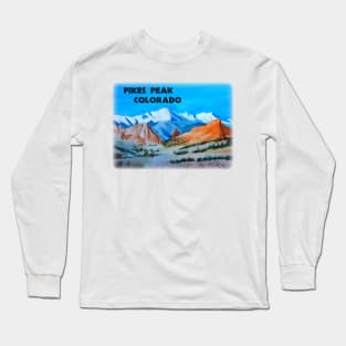 Pikes Peak Colorado Long Sleeve T-Shirt